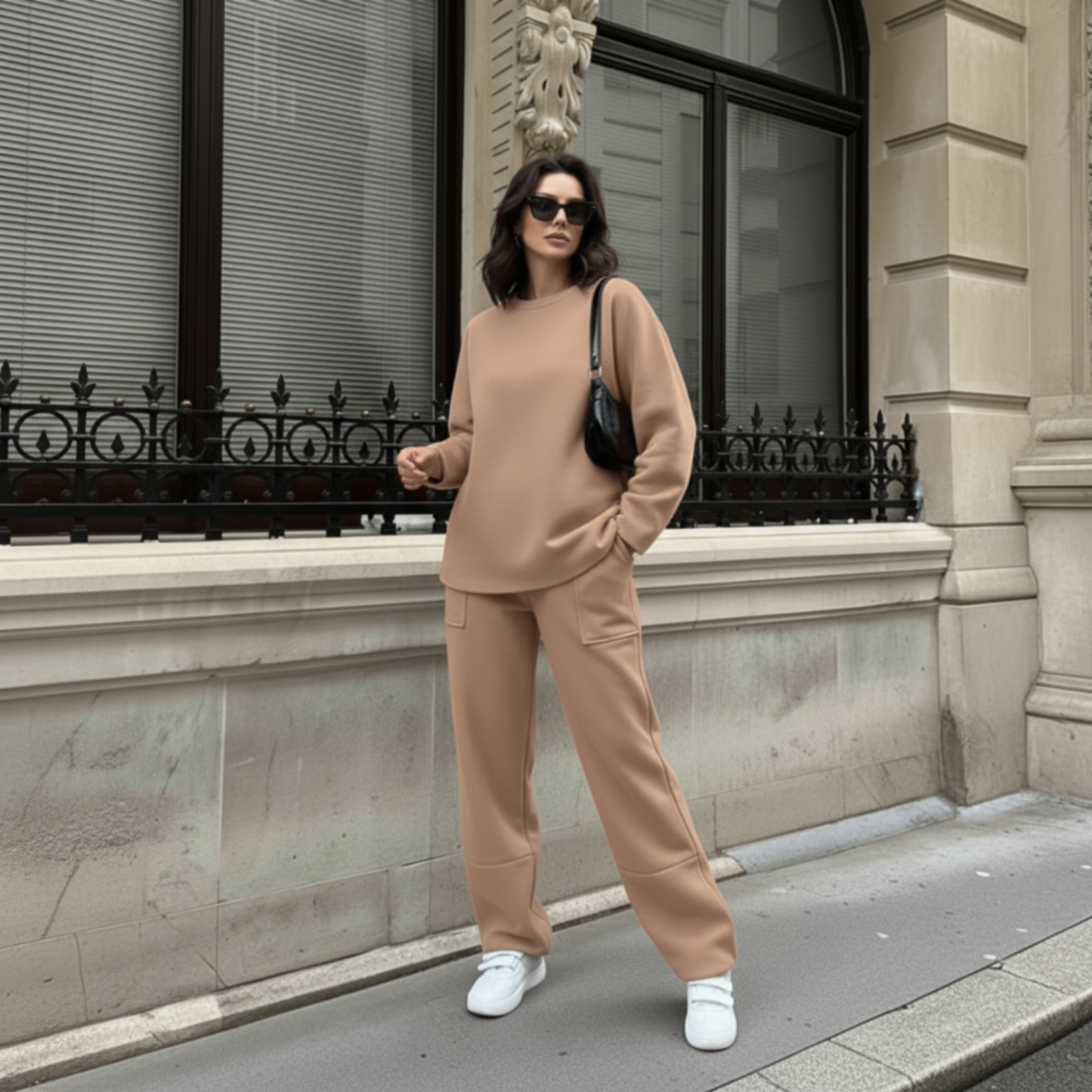 Sophisticated High-Waist Pant Set