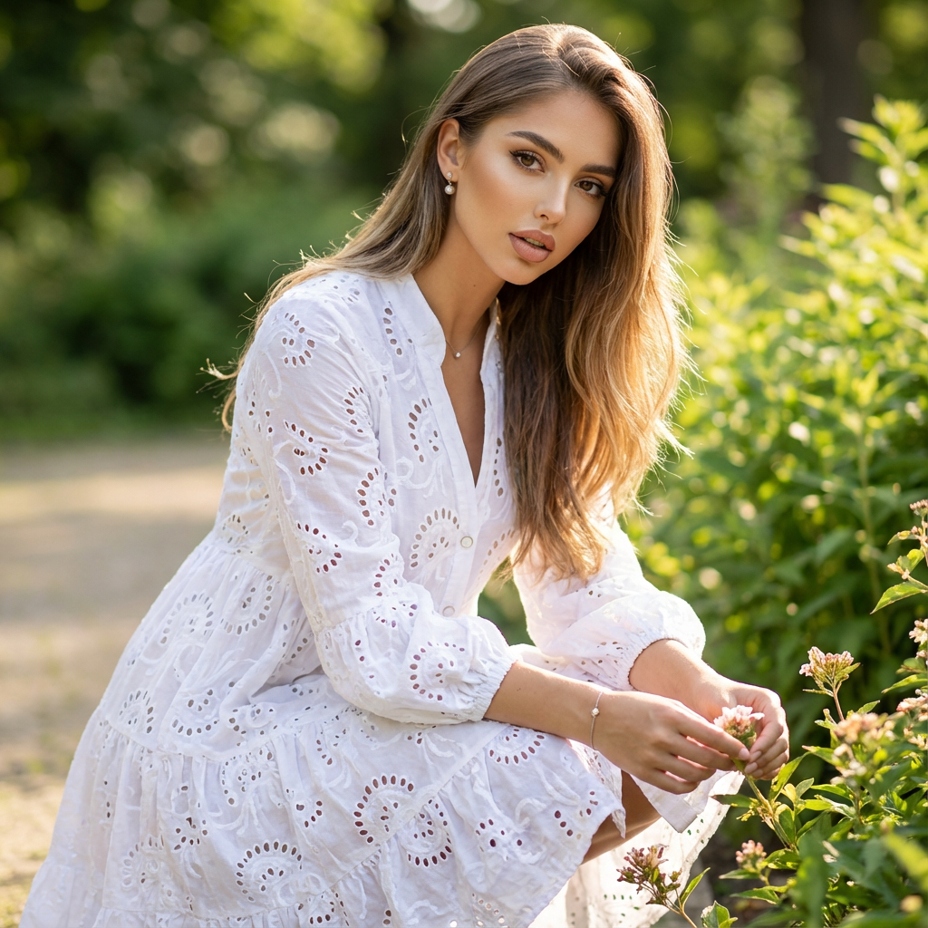 Luna Vintage Lace Mini Dress