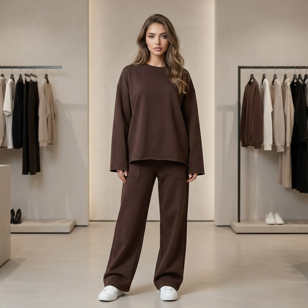 Sophisticated High-Waist Pant Set