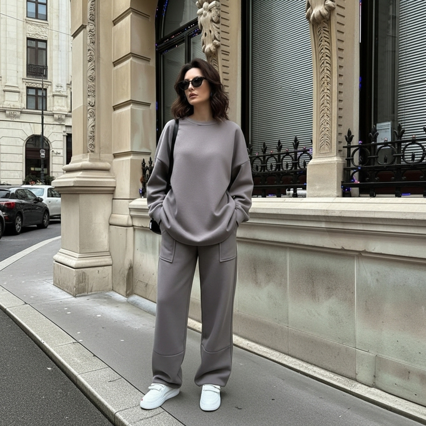 Sophisticated High-Waist Pant Set