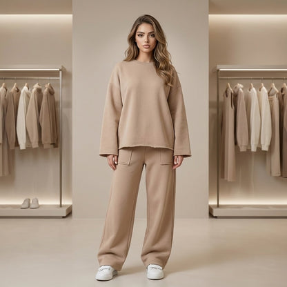 Sophisticated High-Waist Pant Set