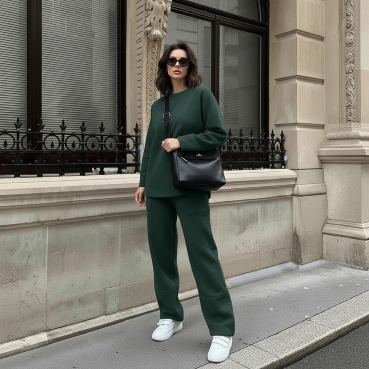 Sophisticated High-Waist Pant Set