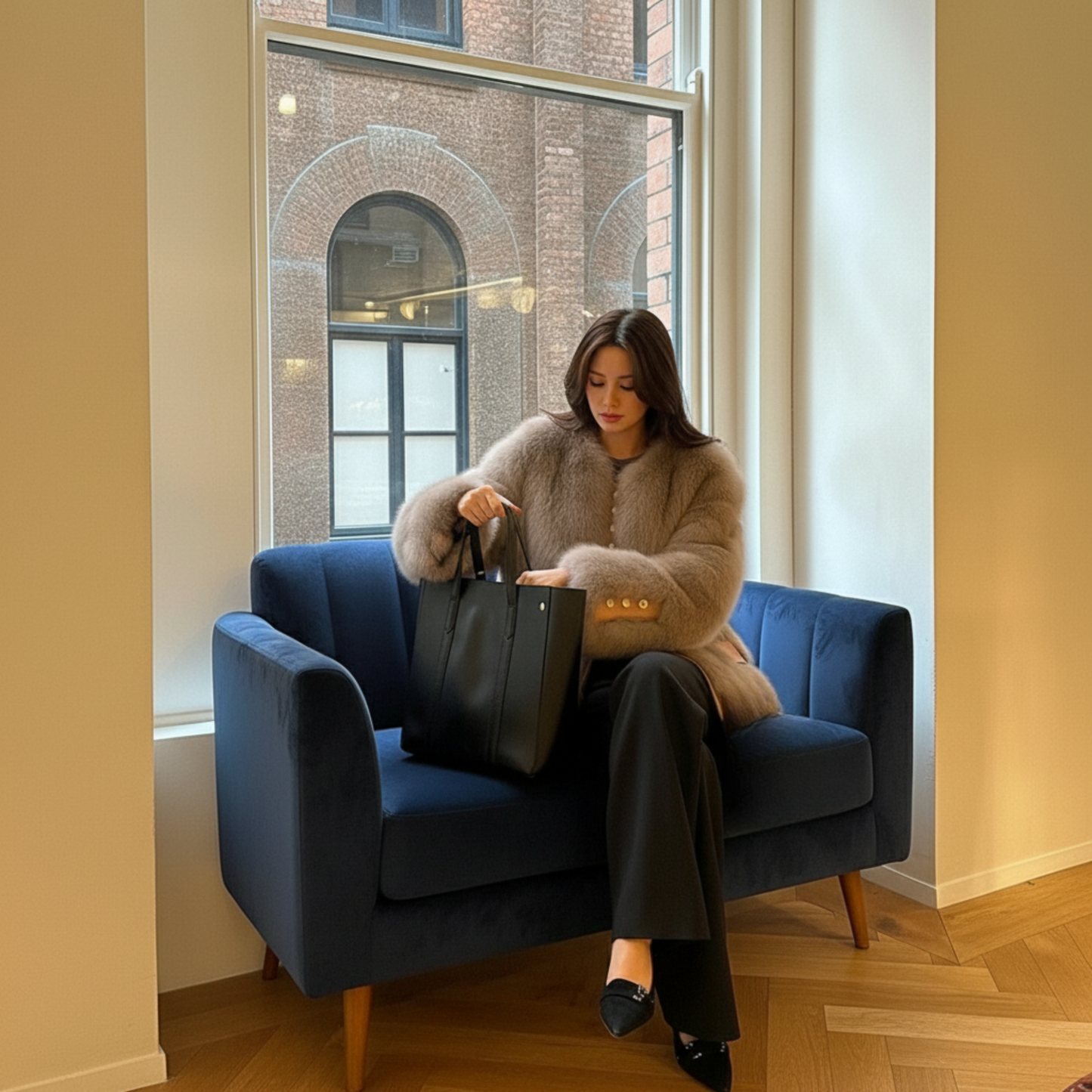 Classic Winter Plush Fur Coat