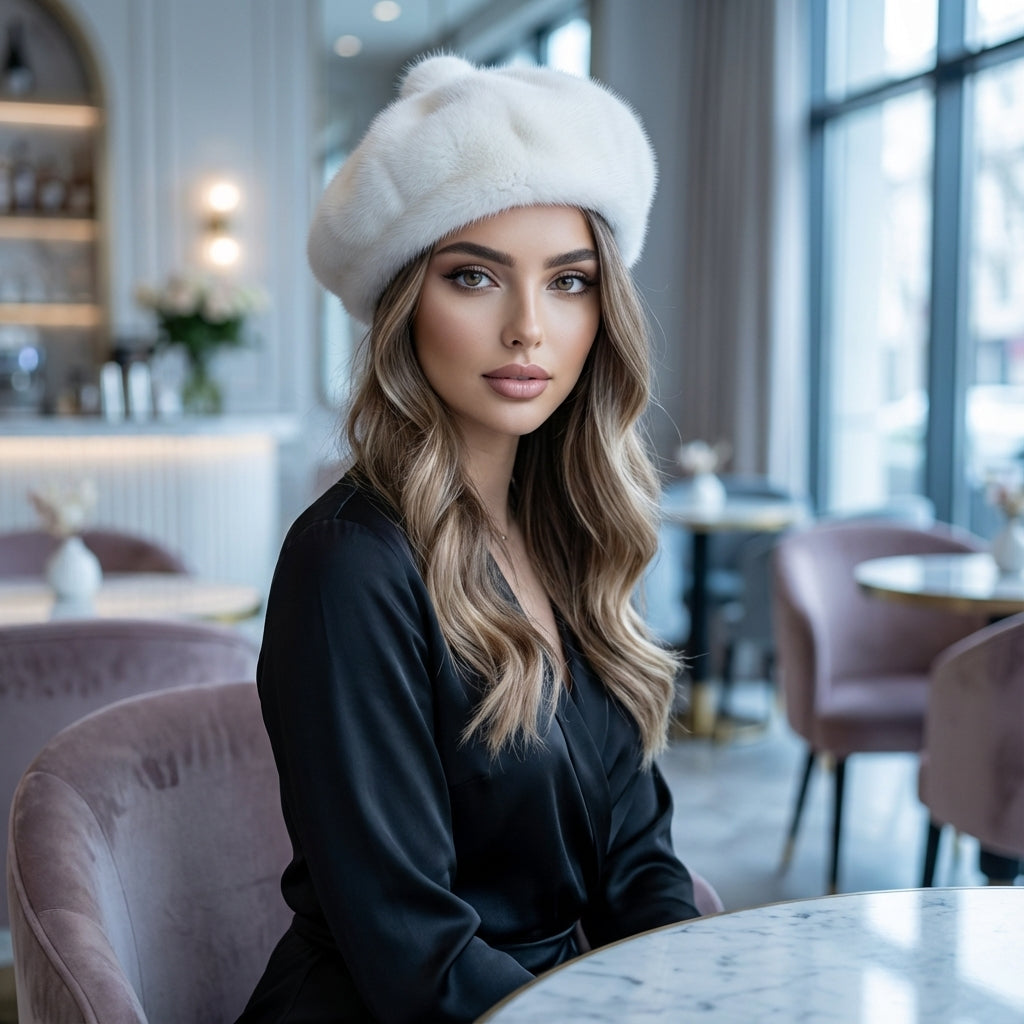 Frenelle Octagon Wool Beret