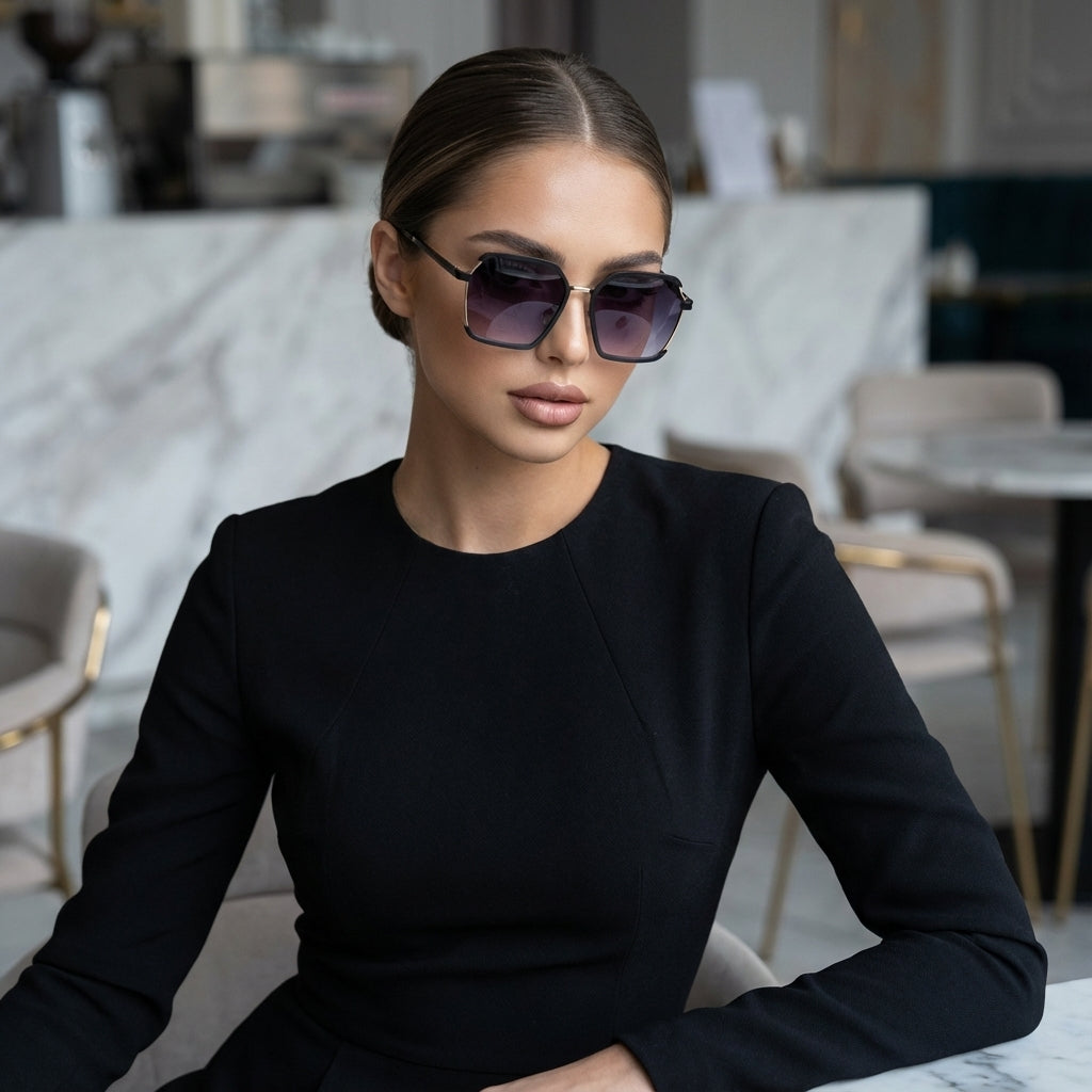 Gradivelle Oversized Gradient Sunglasses