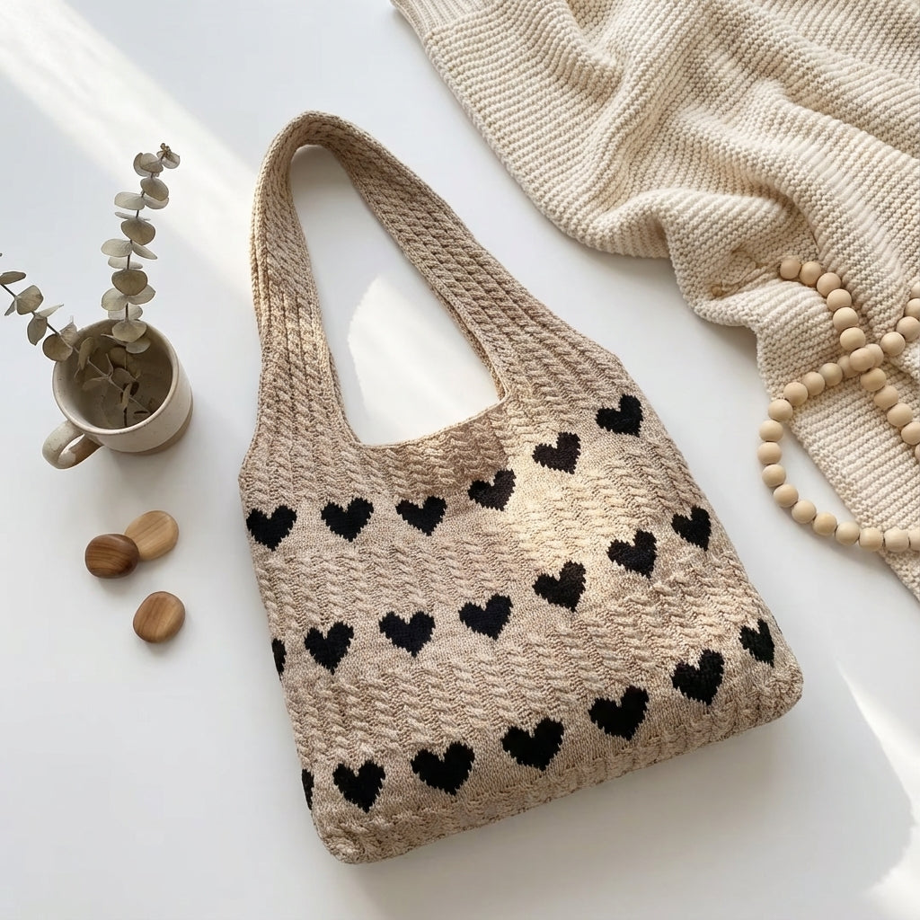 Knyselle Woven Shopper Tote