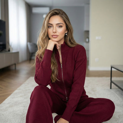 Elowen Zip-Up Knit Co-Ord Set