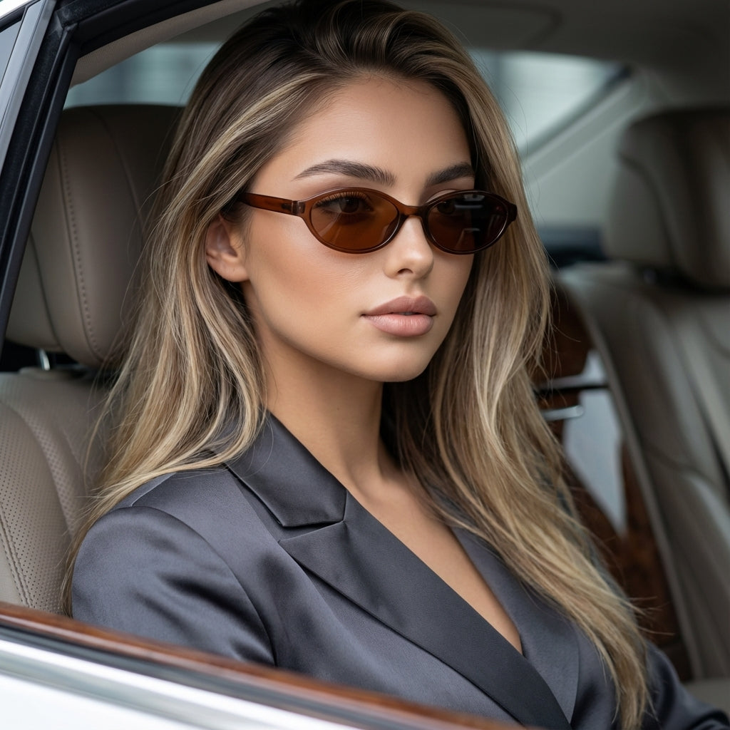 Nyxelle Oval Cat-Eye Sunnies