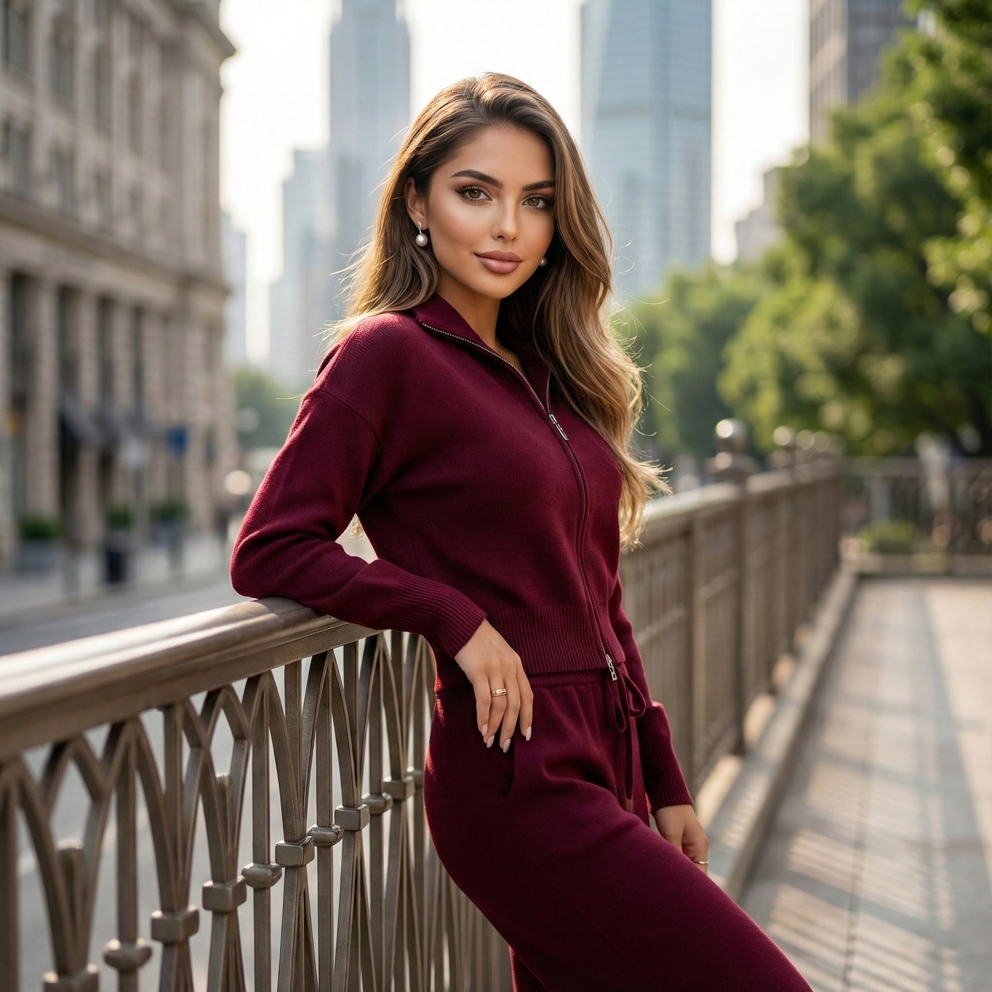 Elowen Zip-Up Knit Co-Ord Set