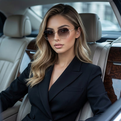 Lunexis Rimless Polygon Sunglasses