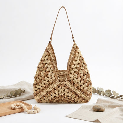 Talvessa Woven Top-Handle Shopper