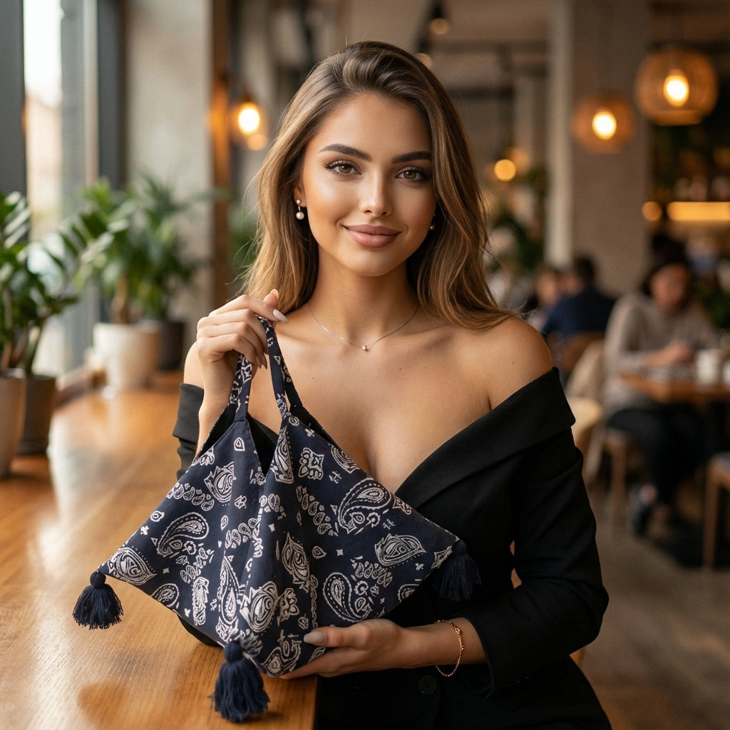 Zinella Fringe Baguette Bag