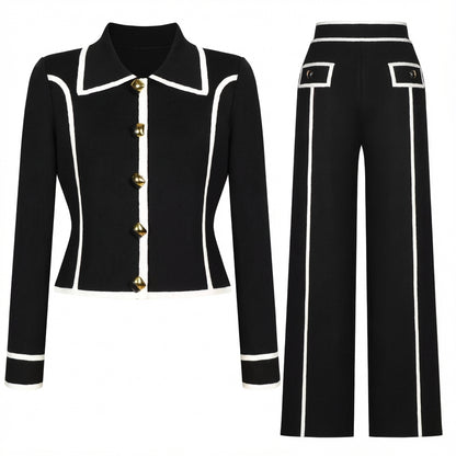 Cavielle Patchwork Knit Co-Ord