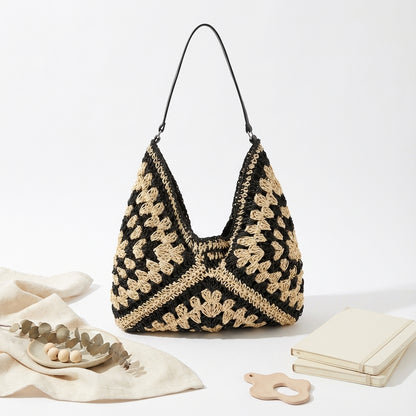 Talvessa Woven Top-Handle Shopper