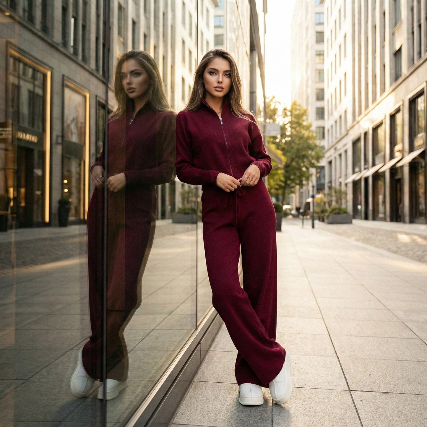 Elowen Zip-Up Knit Co-Ord Set