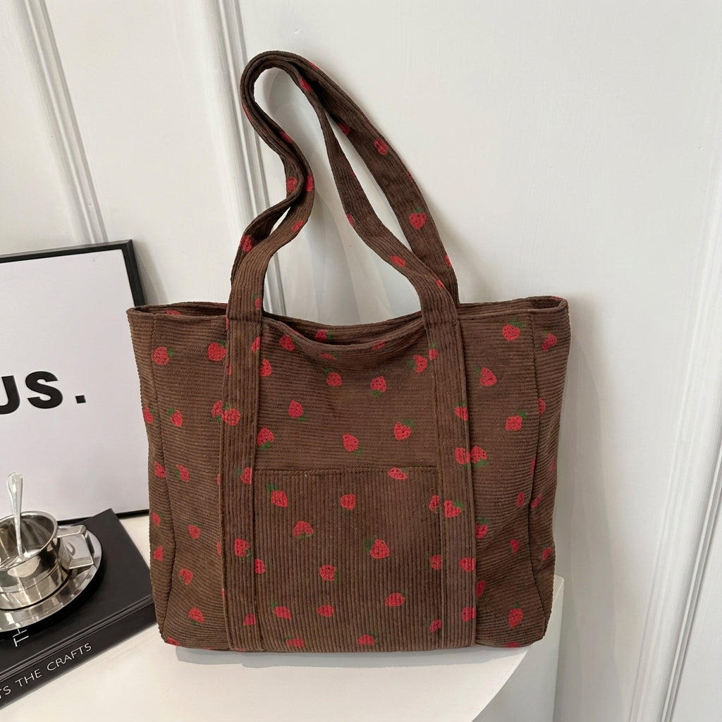 Fravelle Strawberry Cord Tote