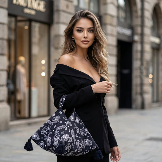 Zinella Fringe Baguette Bag