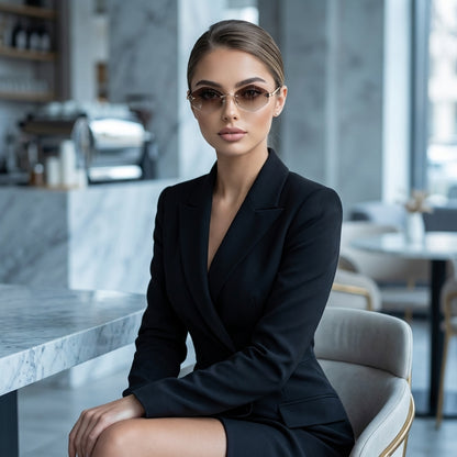 Diamyra Frameless Diamond Sunglasses