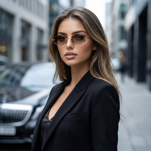 Diamyra Frameless Diamond Sunglasses