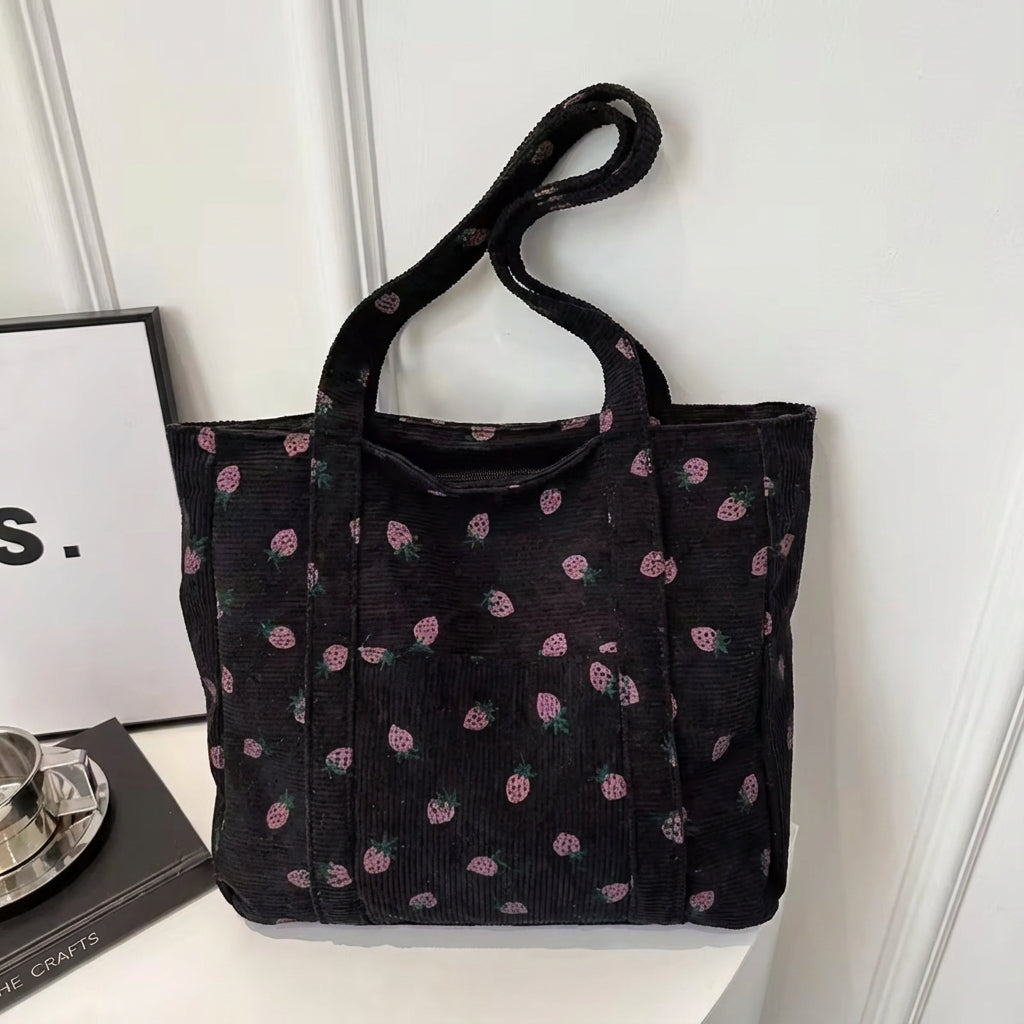Fravelle Strawberry Cord Tote